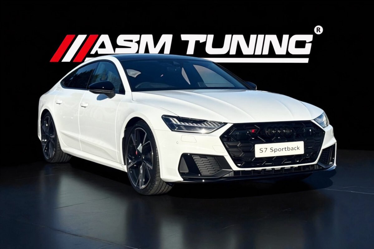 Audi S7 C8 Sportback cu kit complet carbon – splitter, difuzor și eleron by ASM Tuning