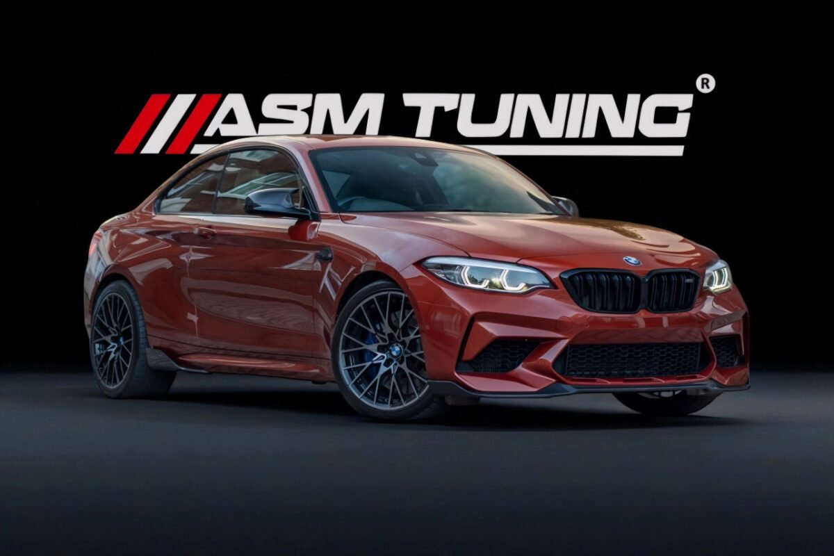 BMW M2 F87 cu splitter carbon, difuzor și eleron ASM Tuning – colecție performanță