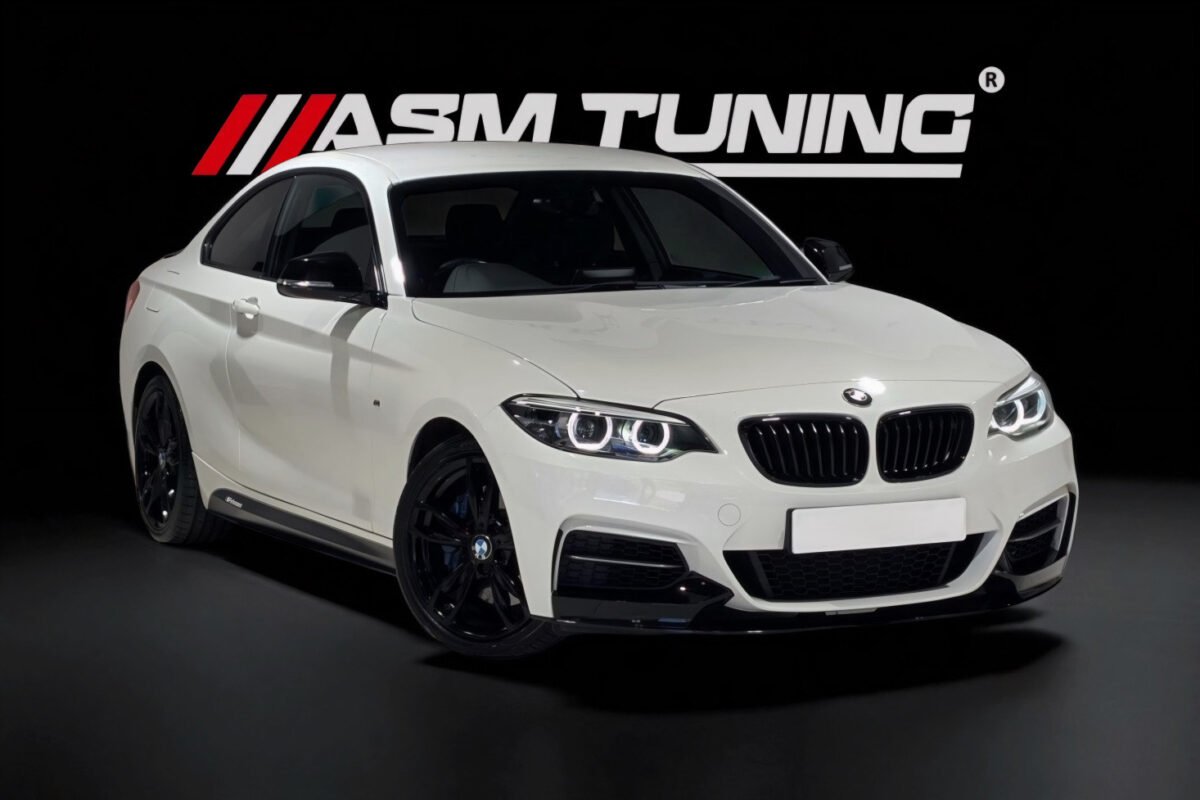 BMW Seria 2 F22 F23 cu kit complet carbon – eleron, splitter și difuzor marca ASM Tuning