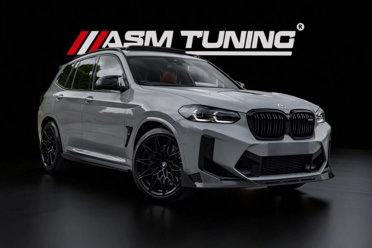 BMW X3M F97 echipat cu kit complet carbon: splitter, difuzor, eleron – ASM Tuning România