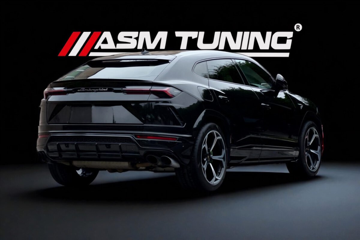 Lamborghini Urus echipat cu splitter frontal, difuzor spate și eleron din carbon pre-preg si downpipe – colecție exclusivă ASM Tuning