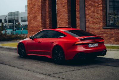 Audi RS7 C8 vedere spate OEM – pregătit pentru difuzor și spoiler din carbon ASM
