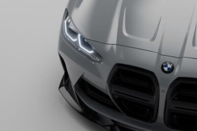 Grile fata din fibre de carbon instalate pe BMW M4 G82 aerodinamice