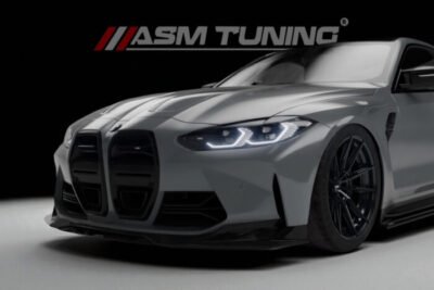 Splitter frontal din fibră de carbon pentru BMW M3 G80 și M4 G82 – design MP Style, testat CFD de ASM Tuning România